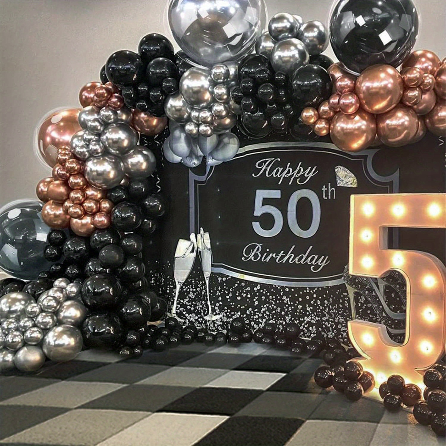 25 Globos Plateados 25 4 Cm Globos Cinta Plata Metálica - Temu