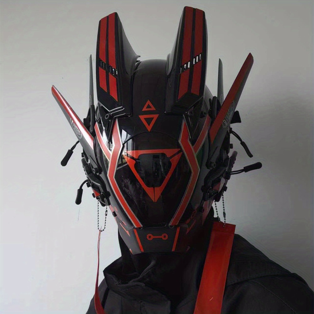 Cyberpunk e maschera di intrattenimento in stile meccanico (può essere  utilizzato in combinazione con maschere mediche)