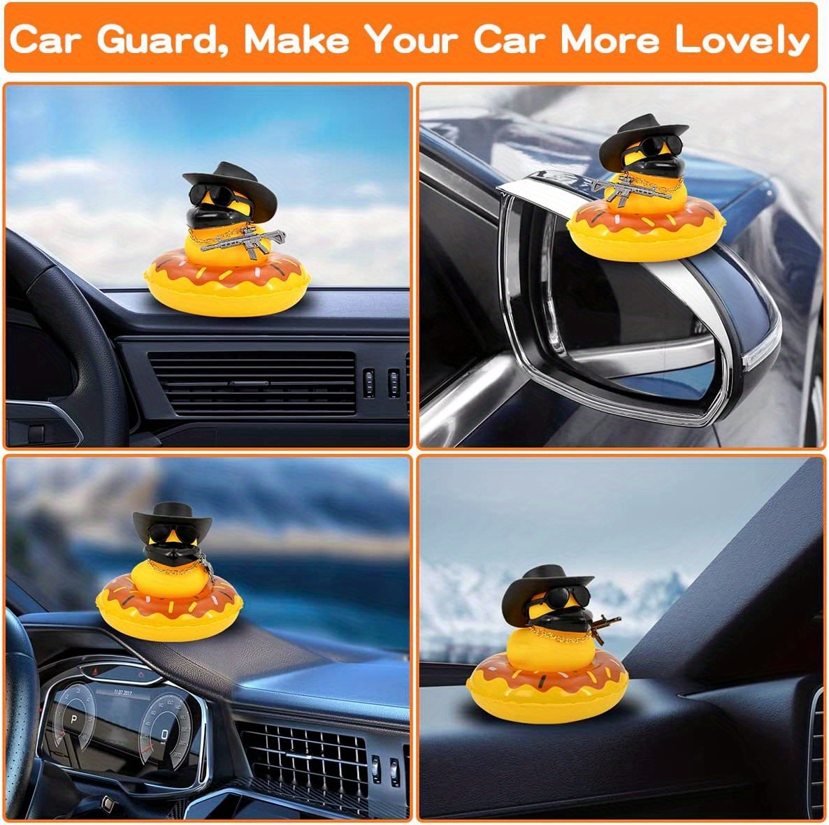 Ducks For Cars Rubber Duck For Dashboard Of Car Yellow Duck - Temu