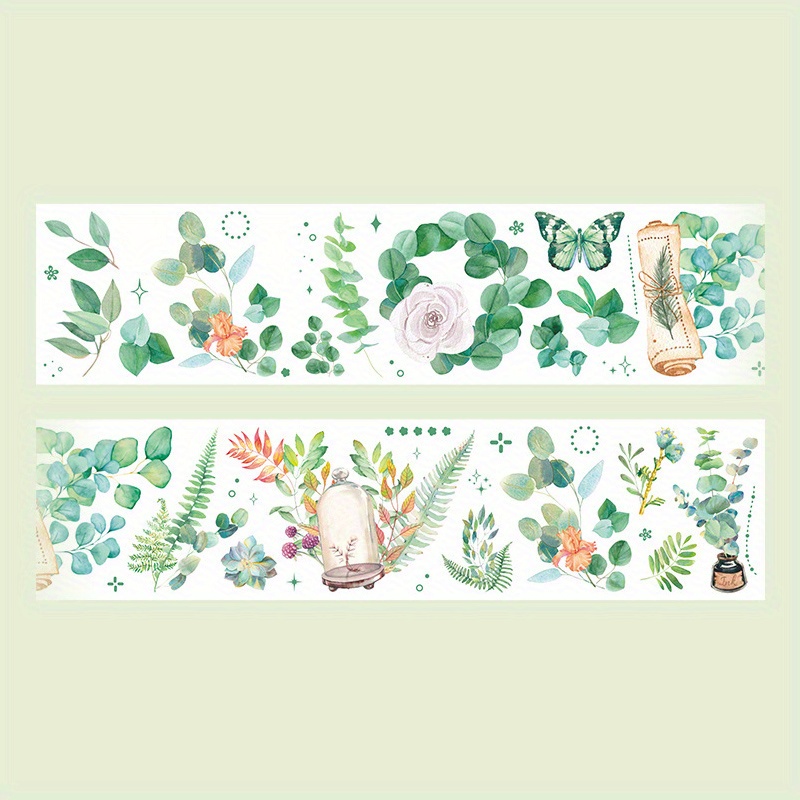 Washi Tape Leaf Collection Series Pastel Color Plant Leaf - Temu