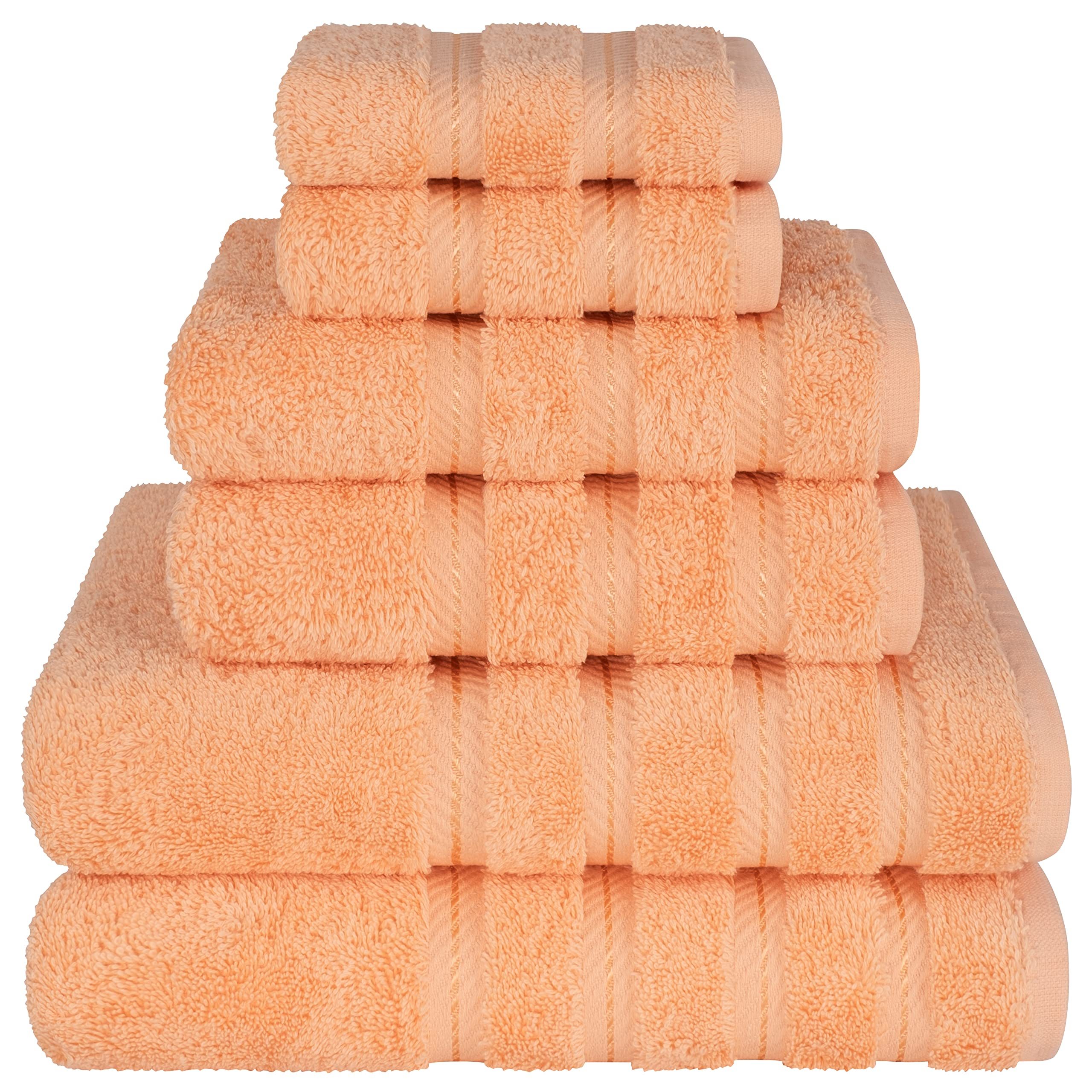 Juego de toallas de lujo de 6 piezas, 2 toallas de baño, 2 toallas