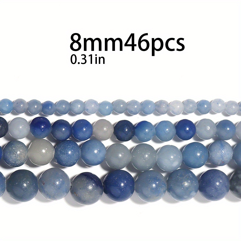 Zhung Ree 8mm blue beads for jewelry making,natural stone beads for  bracelets making,striated stone