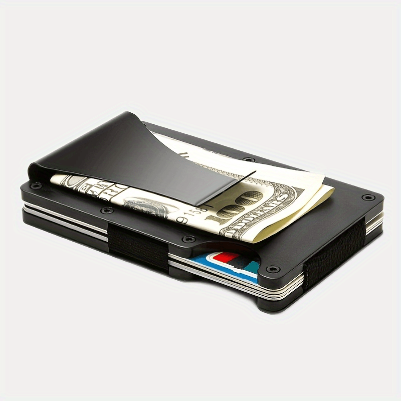 Italy Stainless Steel Money Clip Wallet Credit Card Holder