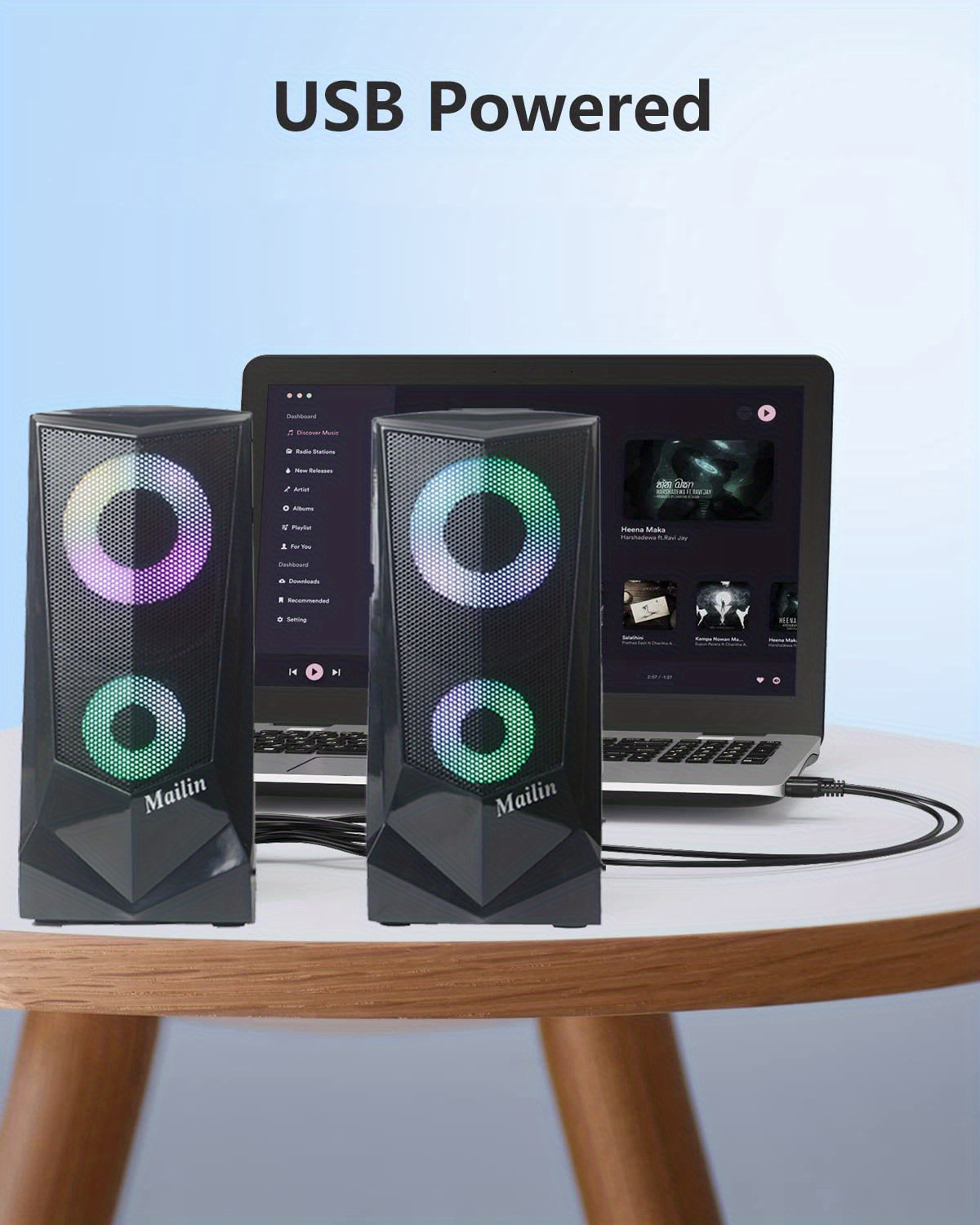 Usb Speaker Computer Loud Sound Cute Speaker Laptop Speaker Temu