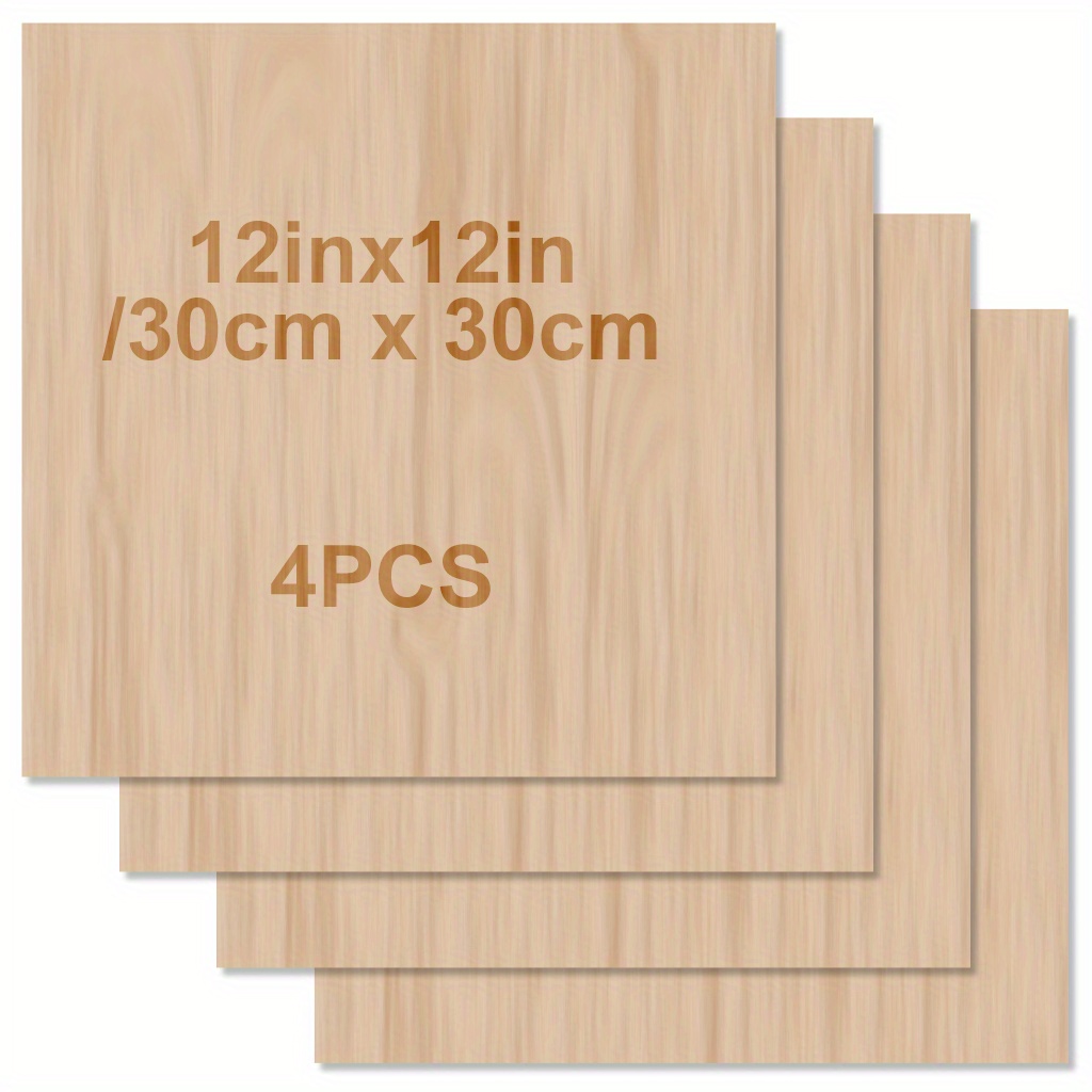 4Pcs Craft Cutting Board Wood Craft Supplies Wooden Boards for Crafts Wood  Crafts Small Cutting Boards