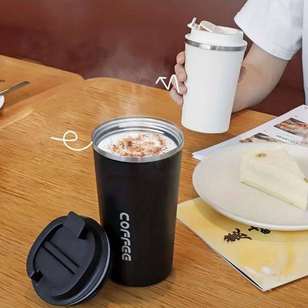 Vacuum Insulated Tumbler With Lid Coffee Cup Large capacity - Temu