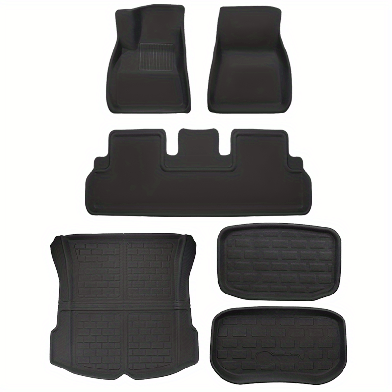 Convient pour Model Y Tapis de sol de voiture antidérapant, tapis de sol  épais lavable, haute élasticité, anti-poussière et imperméable,  installation de remplacement - Temu Belgium