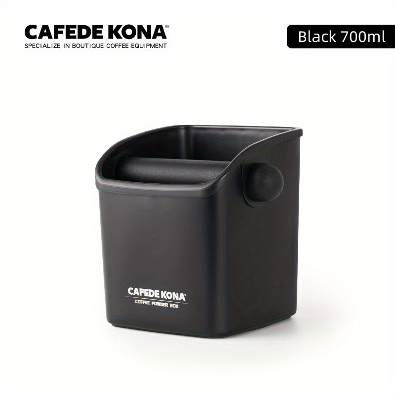 cafede kona ck6404 ck6438 coffee slag bucket home semi automatic coffee maker powder slag box stainless steel coffee slag bucket 700ml material stainless steel rubber details 4