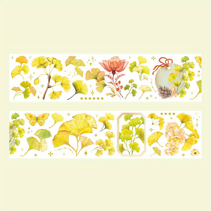 Washi Tape Leaf Collection Series Pastel Color Plant Leaf - Temu