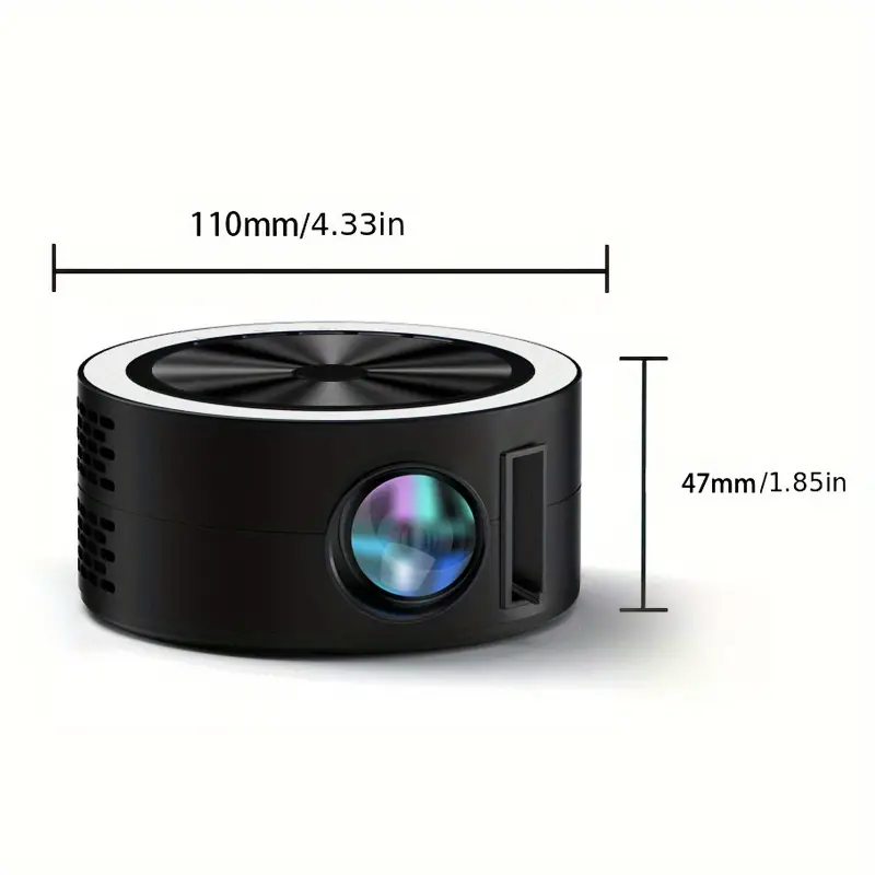 portable home mini usb projector for phone iphone with remote controller built in speaker audio port for android ios phone tablet usb flash driver compatible details 7
