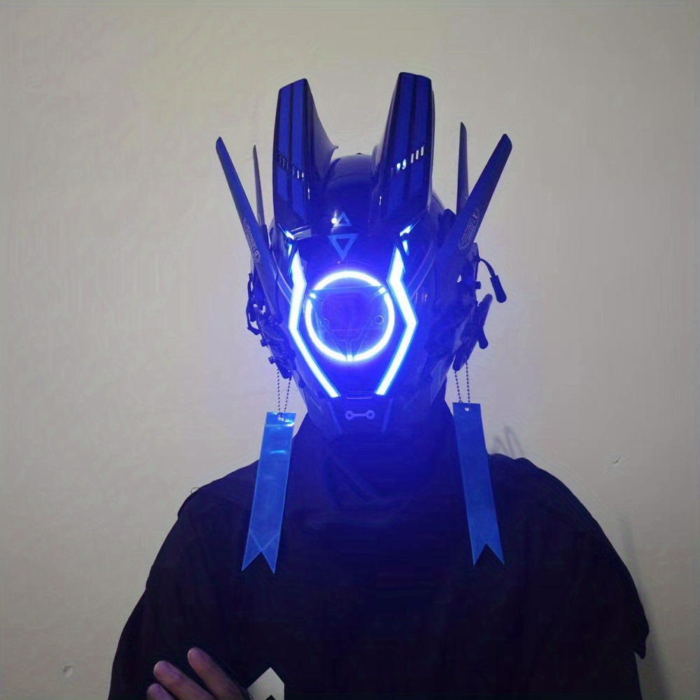 Maschera Cyberpunk, Maschere Tecnologiche Meccaniche Luminose, Maschere  Intere Maschili, Proprietà Spettacolo Palco, Controlla Subito Offerte Oggi