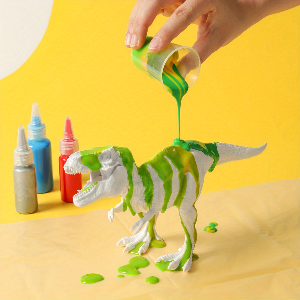 Diy Fluid Dinosaurs A Variety Dinosaur Models Create Unique - Temu