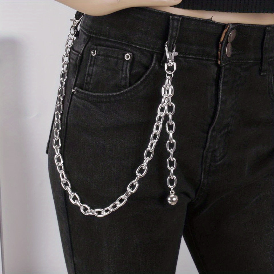 Punk Pant Chains on Jeans Keychain for Women Men Vintage Pants
