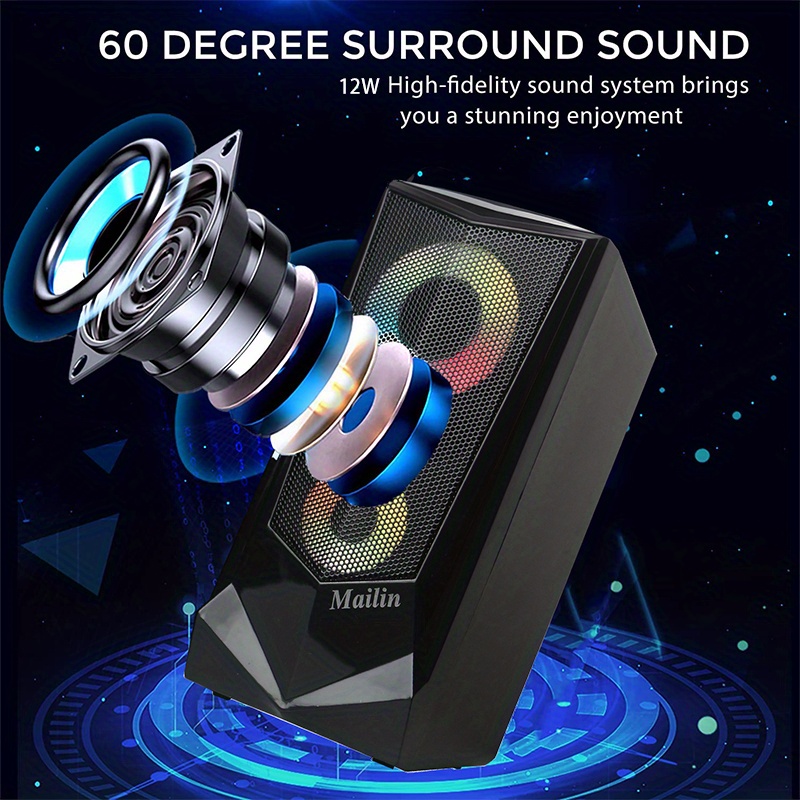 Usb Speaker Computer Loud Sound Cute Speaker Laptop Speaker Temu