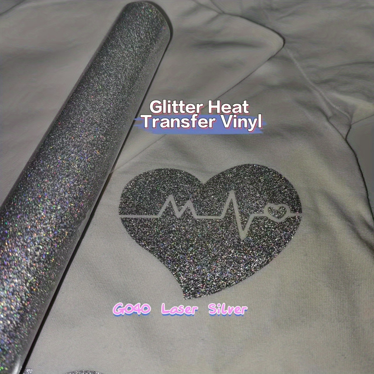 Heat Transfer Vinyl Glitter Htv Sheets Glitter Htv Vinyl For - Temu
