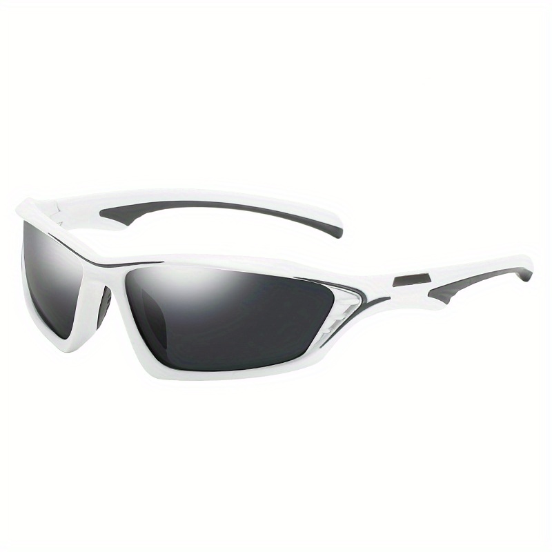 1pc Men's Polarized Sports Sunglasses, Colorful Lens Driving Fishing Glasses Ski Goggles,Temu