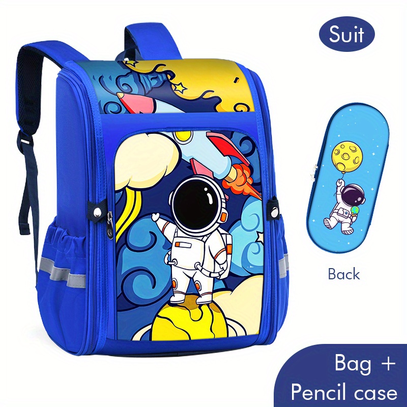 cartoon open backpack