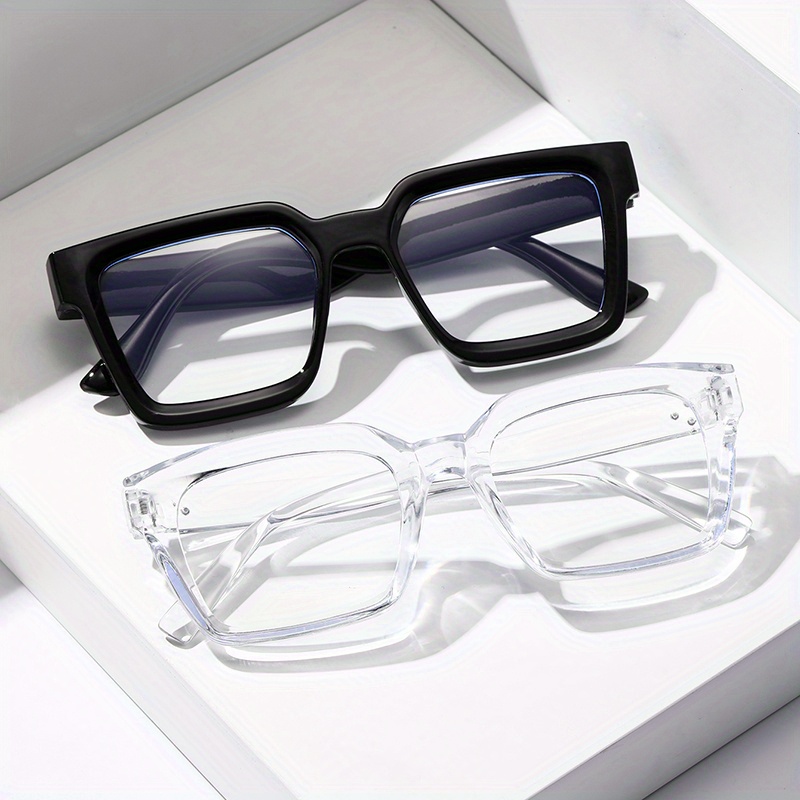 2pcs Men's Versatile Decorative Trendy Glasses