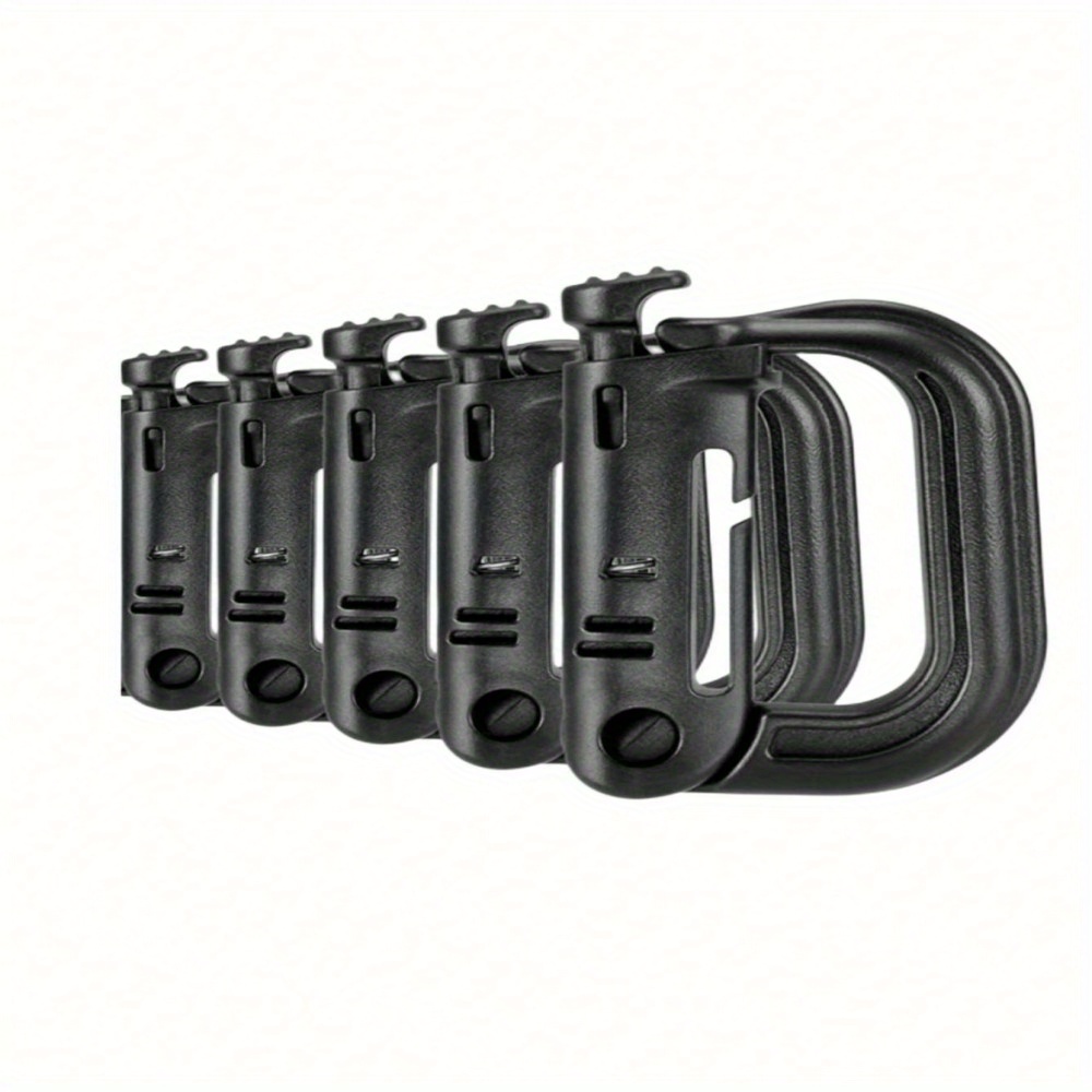 Tactical D-Ring Grimlock Carabiners for Molle Gear, Strong and Lightweight,  Fast Latch System for Military Vest or Patrol Ready Bags