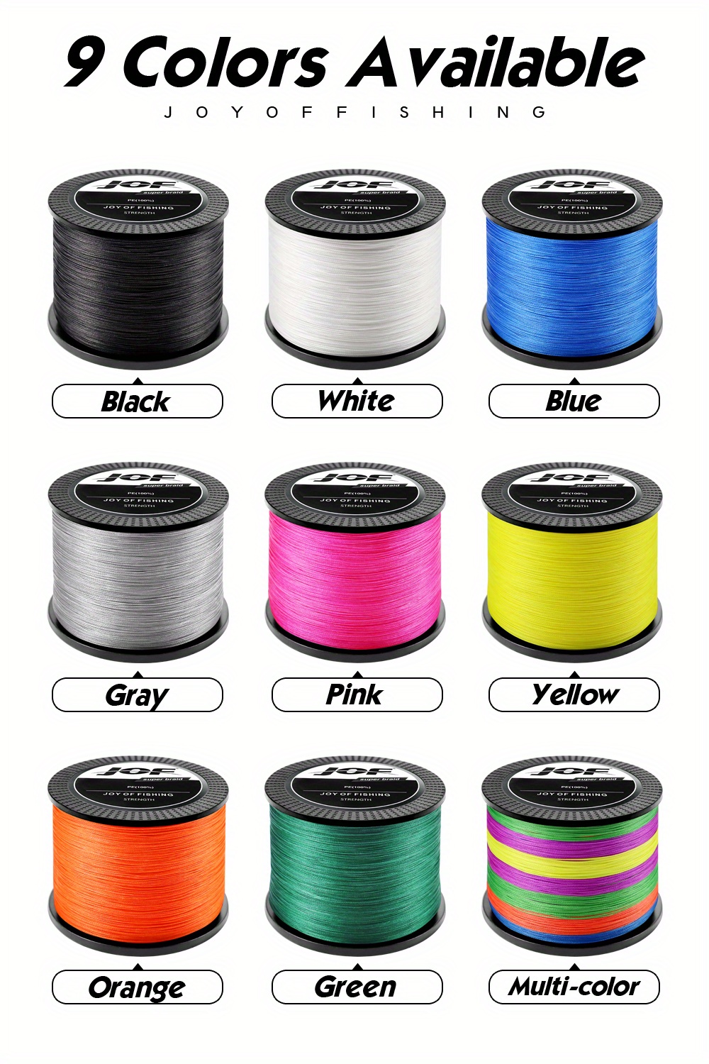 Braided Fishing Line 8 Strands Abrasion Resistant Braided Temu Canada