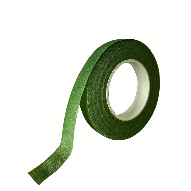 3 Rolls 27M Floral Tape Flower Tape Floral Stem Wrapping Packing Tape  Bouquet DIY Decor Tape (Green) 
