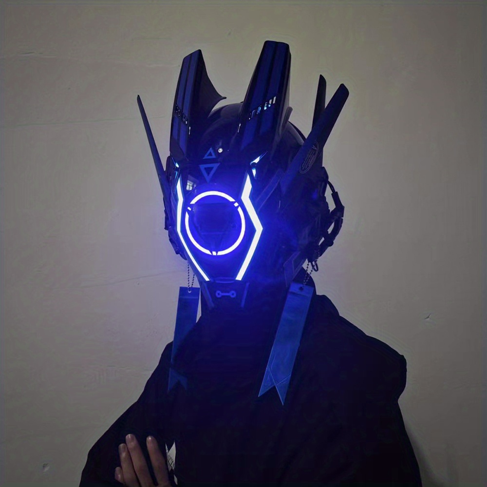 Maschera Cyberpunk, Maschere Tecnologiche Meccaniche Luminose, Maschere  Intere Maschili, Proprietà Spettacolo Palco, Controlla Subito Offerte Oggi