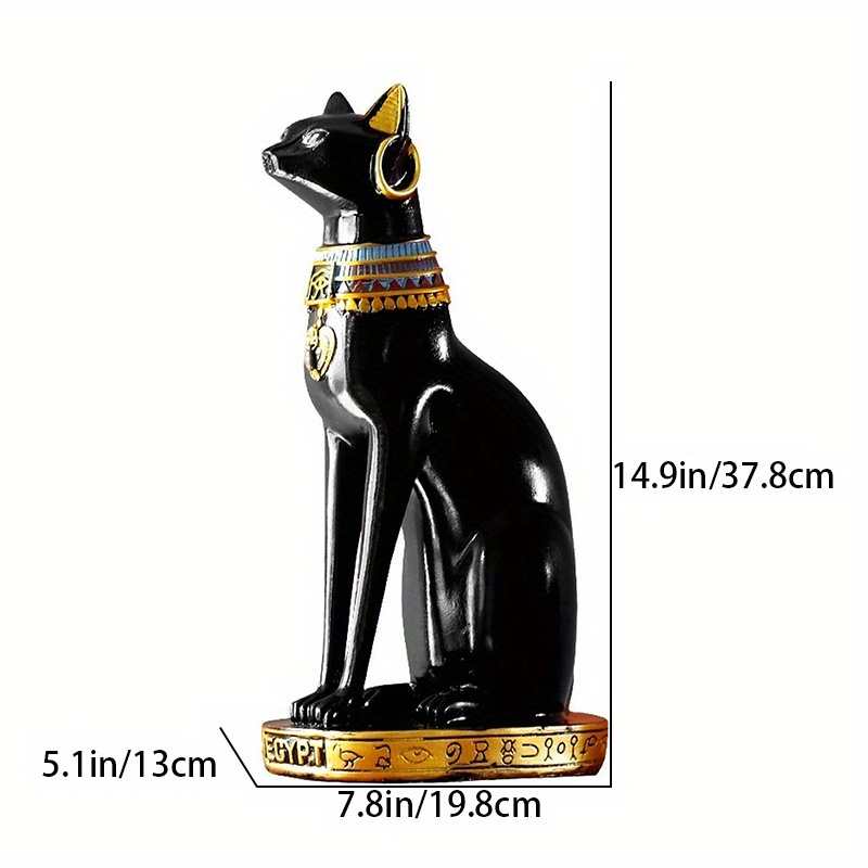 1個 樹脂エジプト女神猫装飾像 古代エジプトキティエジプトバステト猫女神像コレクター バステト彫刻 家の装飾 部屋の装飾 - Temu Japan