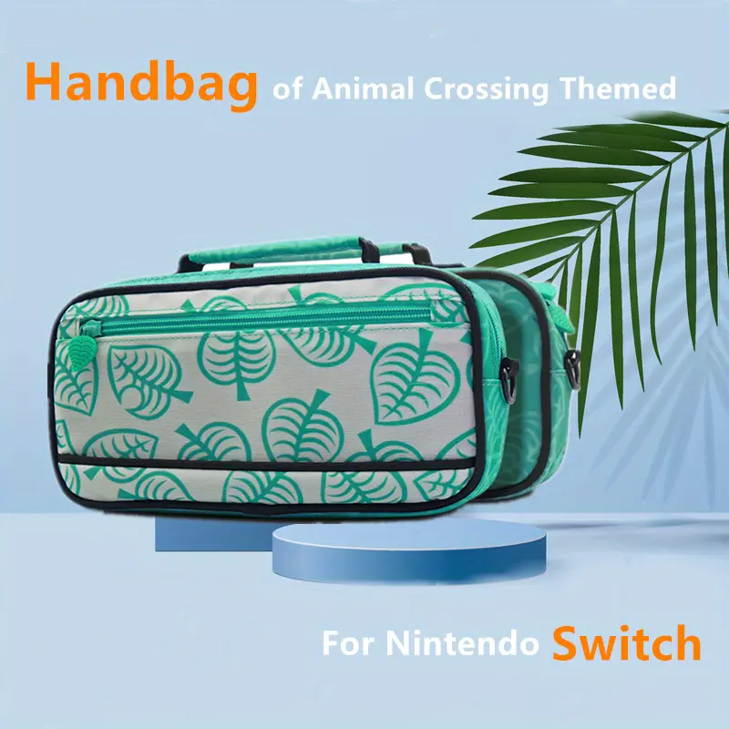for nintendo switch animal forest themed storage bag protective case game console portable storage handbag travel pouch accessories details 0