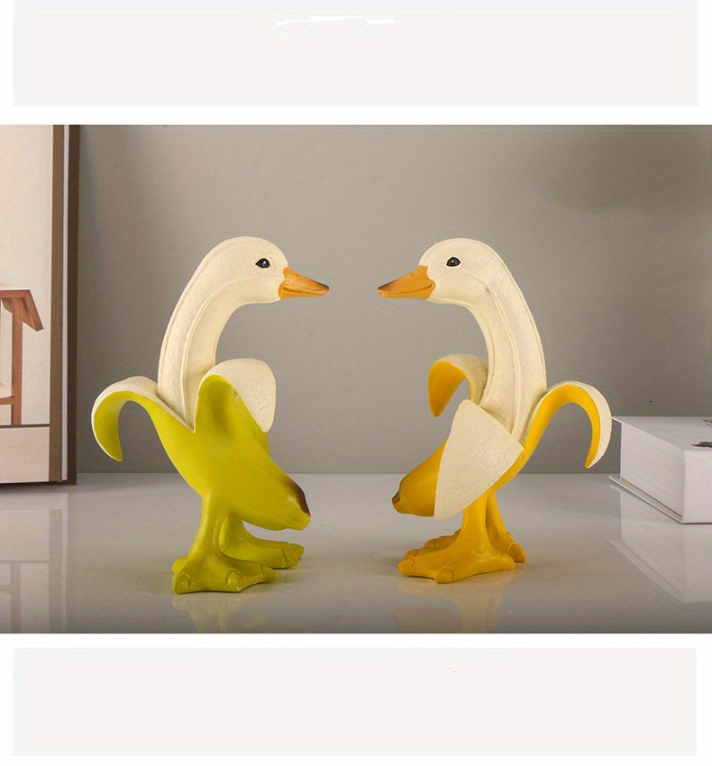 Banana Duck Garden Decoration Sculptures Yard Garden Decor - Temu