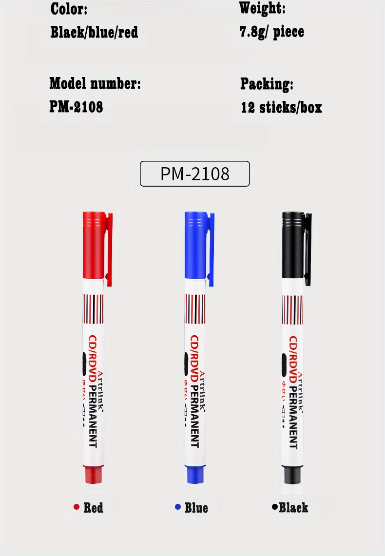 Pennarello Indelebile Da 10 Pezzi, Impermeabile, Rosso Blu, Nero,  Marcatore, Marcatore Logistico, Adatto Per Metallo, Pittura Su Roccia,  Legno, Tessuto, Plastica, Tela, Tazze - Temu Italy