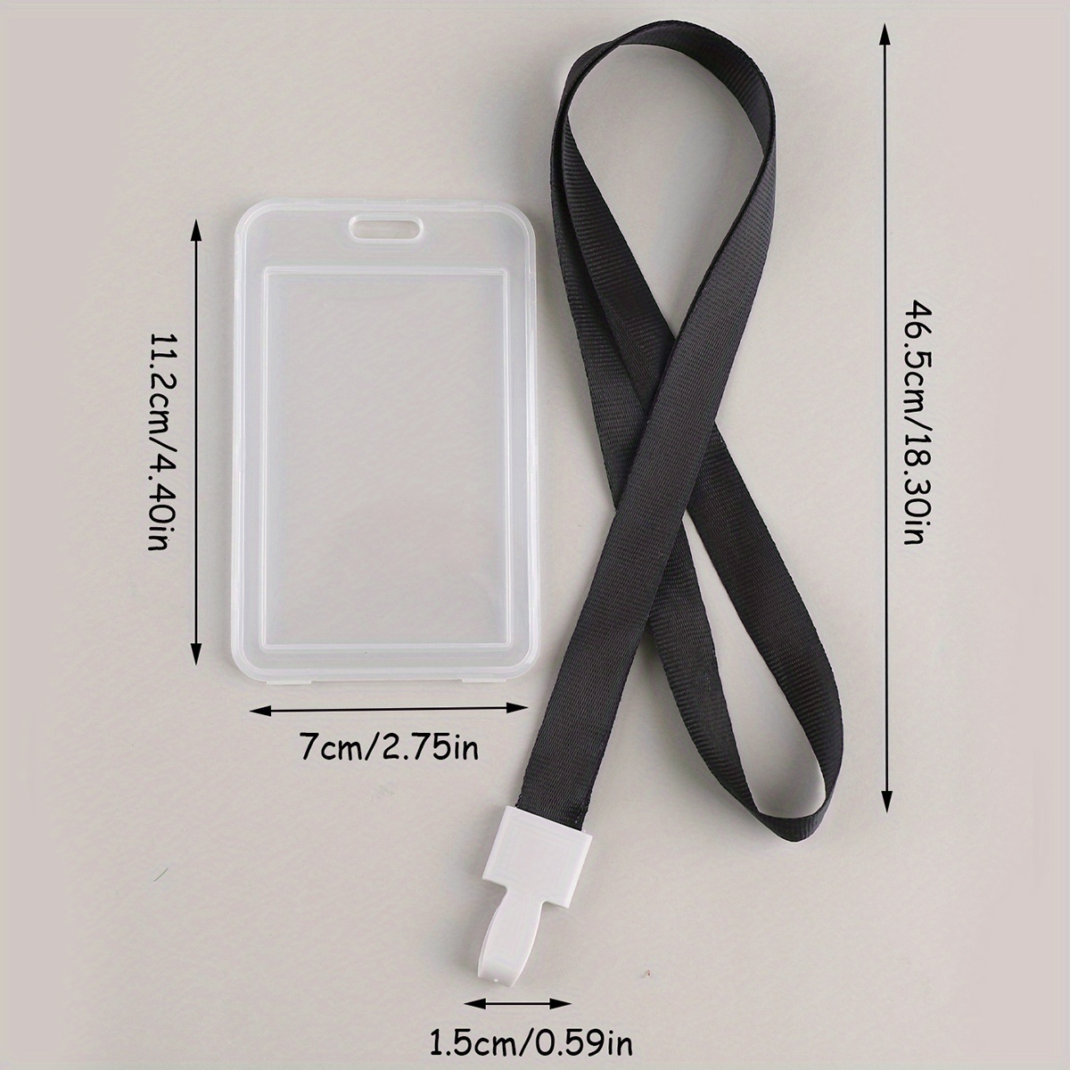 Transparent Plastic Card Holder Perfect For Student Id Rice - Temu