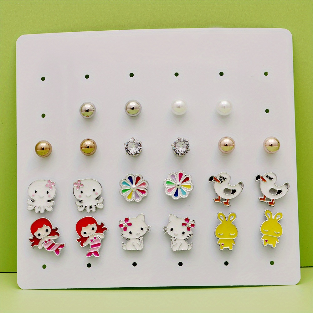 Girls on sale hypoallergenic earrings