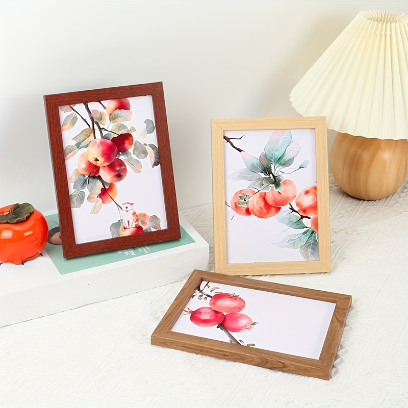 1pc wooden frame suitable for 5 inch 6 inch 7 inch 8 inch pictures wall mounted photo frame studio photo frame details 0