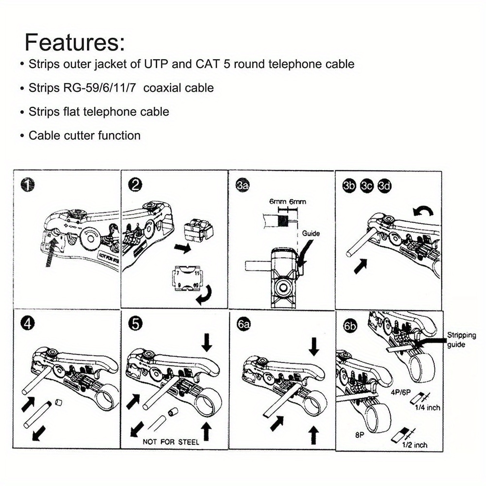 Self Adjusting Wire Stripper 1 Heavy Duty Automatic Wire Temu Australia