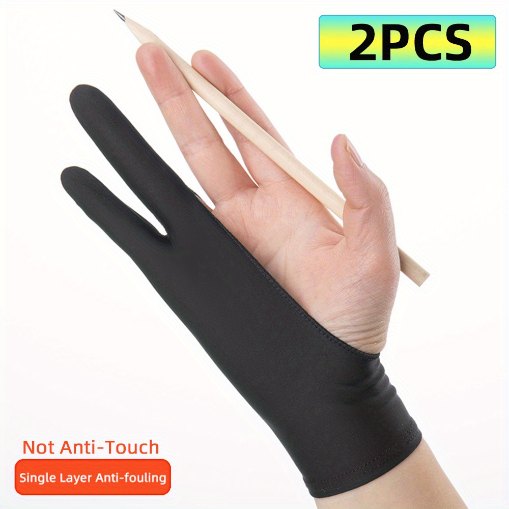 Anti touch Anti fouling Two fingers Painting Glove Right - Temu Canada