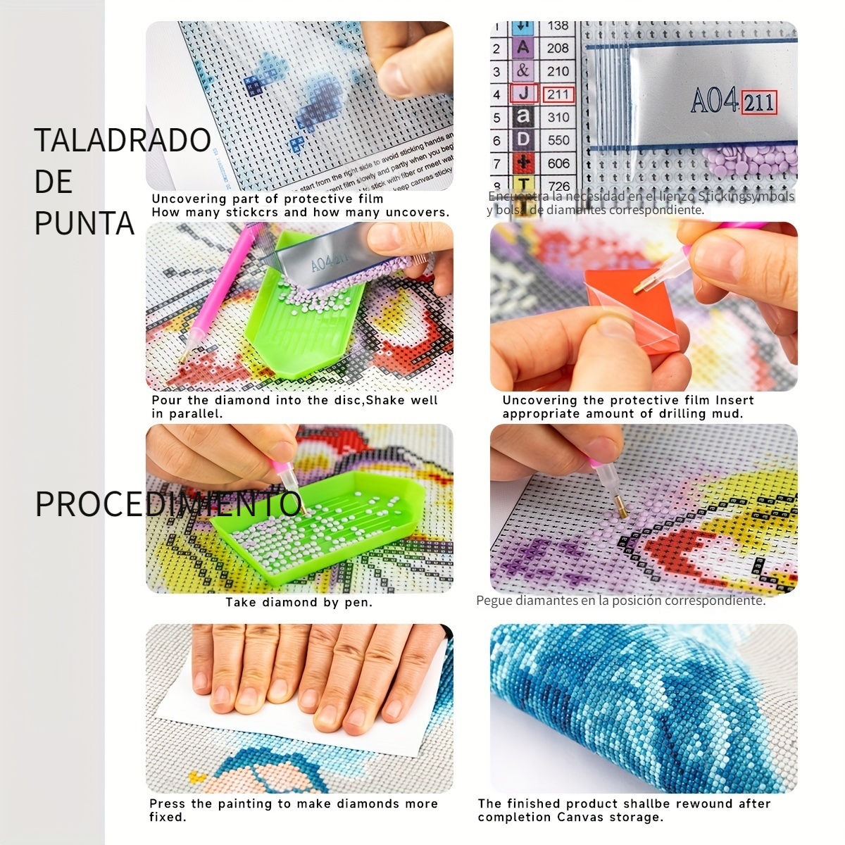 1pc 5d Diy Diamond Painting Kits Adultos Niños Peacock, Taladro Completo  Bordado Punto Cruz Crystal Rhinestone Paintings Pictures Arts Wall Decor  Painting Dots Kits (30x30cm/11.8x11.8in) - Hogar Cocina - Temu