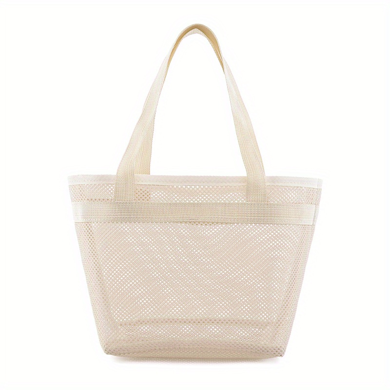 Mesh Clear Toiletry Bag Lightweight Portable Storage Beach Bag