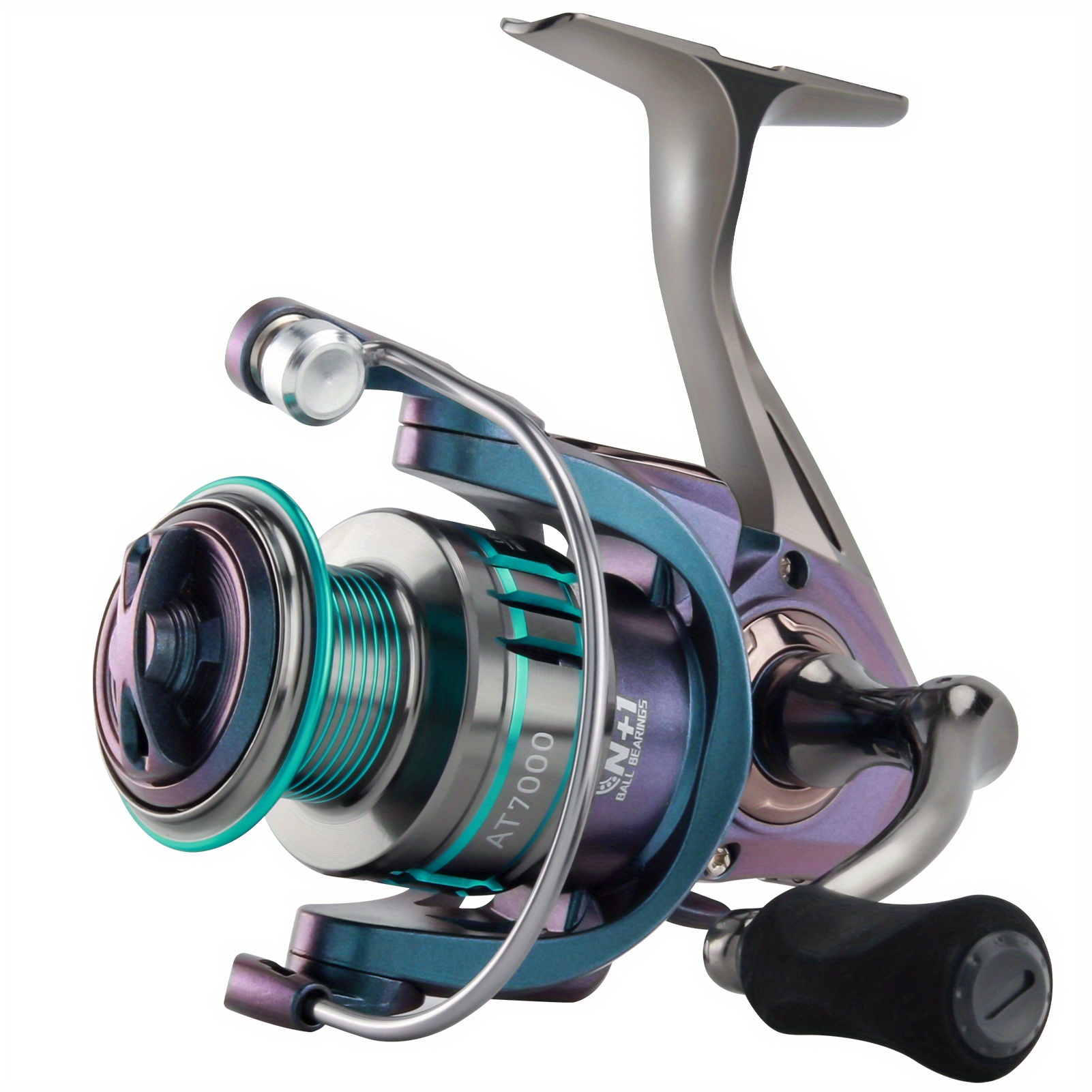 HAUT TON SLIVER WINDS SPINNING FISHING REEL,13 BB, 5.2:1Gear Ratio,  1.81-6.35KG Max Drag, Ultra Light, Include Blance Bar