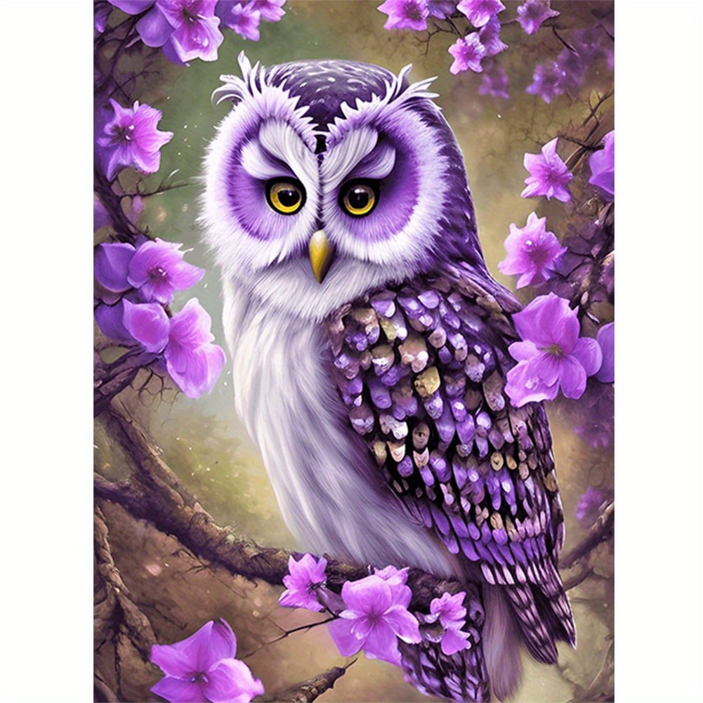 Diamond Painting Kit- Owls - Collection d'Art