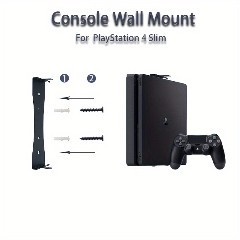 Consola para PlayStation 4 PS4 SLIM soporte de metal blanco para montaje  ViMount