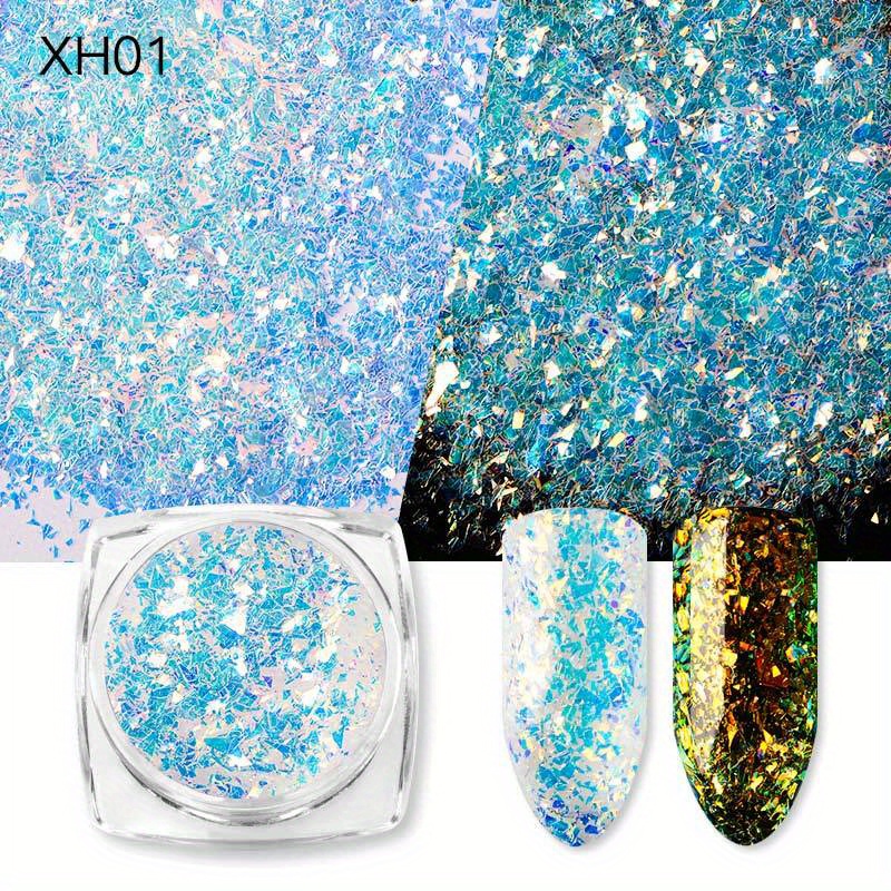 5 Jars Colorful Nail Confetti Powder Chameleon Flakes - Temu