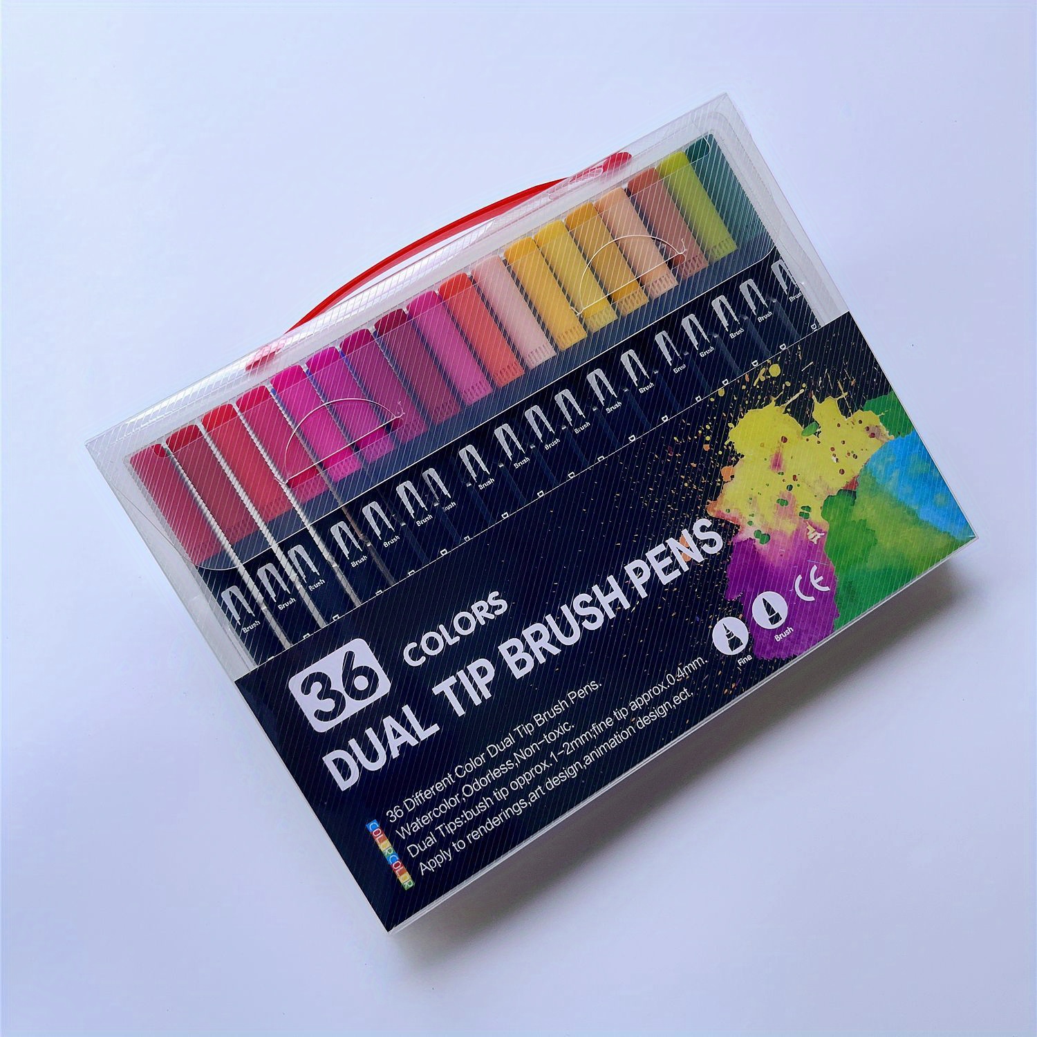 Coloring Markers Set for Adults Kids 36 Dual Brush Pens Fine Tip