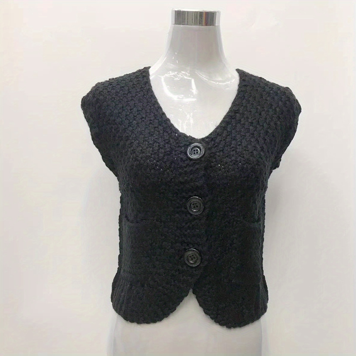 Knitted Shawl Warm Wrap Solid Cardigan For Women