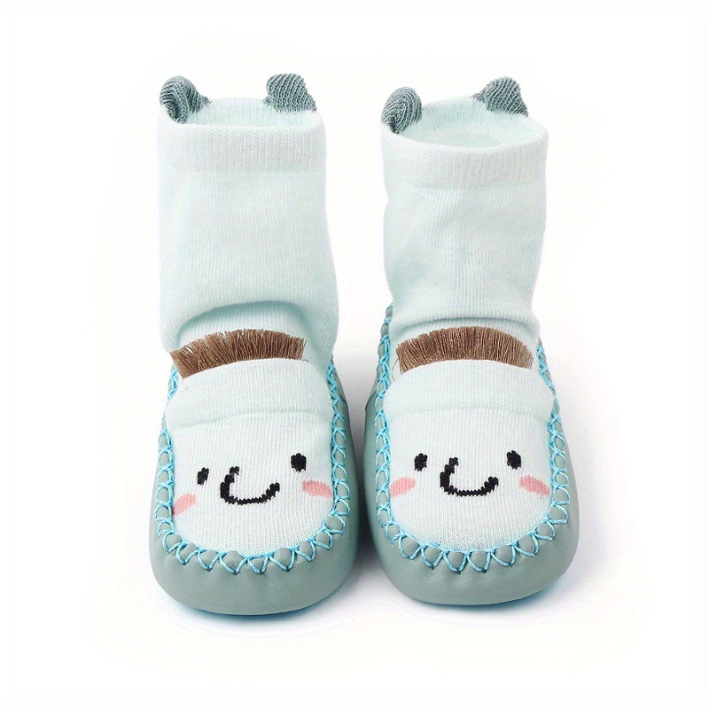 Buy Cartoon Newborn Baby Girls Boys Anti-slip Socks Slipper Boot