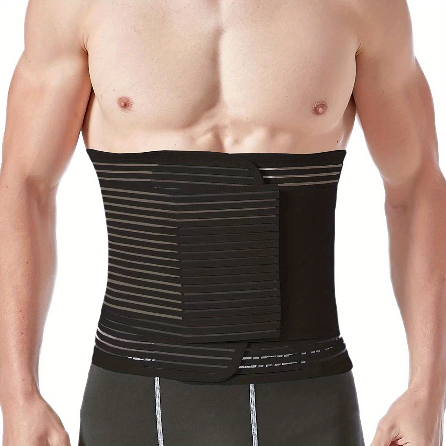 Abdominal Compression Wrap, Belly Wrap Abdominal Belt Support Belt Abdominal  Binder For Men For Women For Shape 