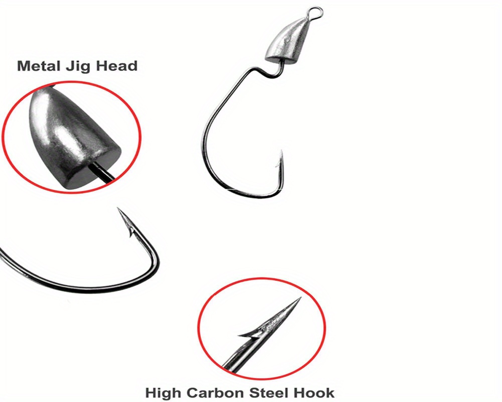 Leurres De Pêche Jigs 5-16g - 10 Paires Avec Hochets - Crochets VMC Sharp - Pour Carnassiers