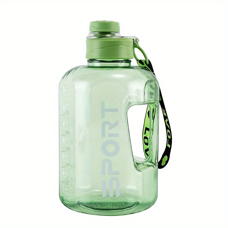 1L 2L Glass Water Bottle with Strap , Sport Water Bottle Outdoor Travel  Portable Leakproof Drinkware Large Capacity Waterbottle