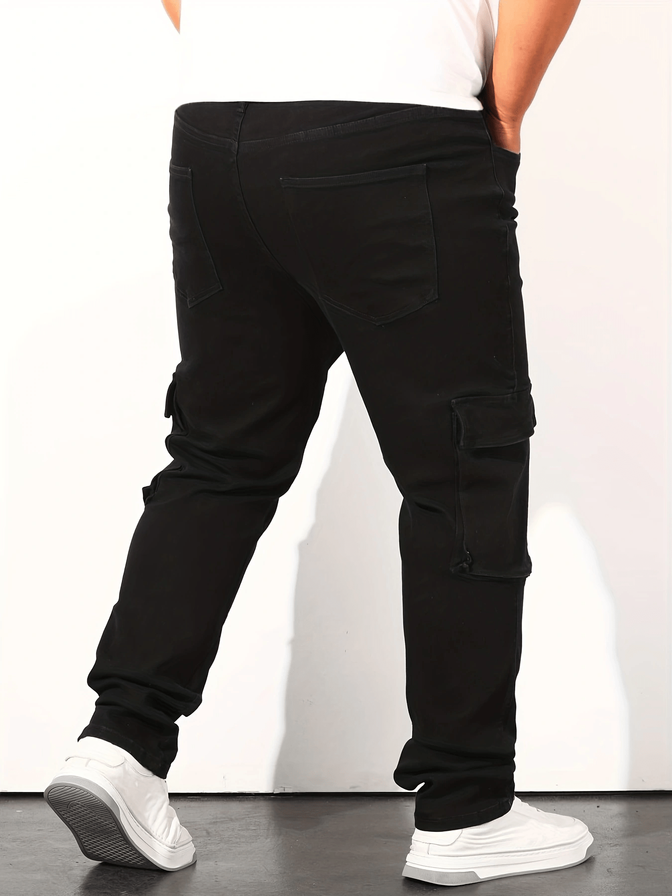 Plus Super Stretch Fitted Cargo Trousers
