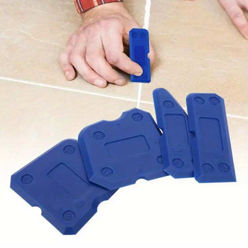 anna 5pcs Silicone Sealant Tool Spreader Finish Kit Caulk Tile Grout  Applicator