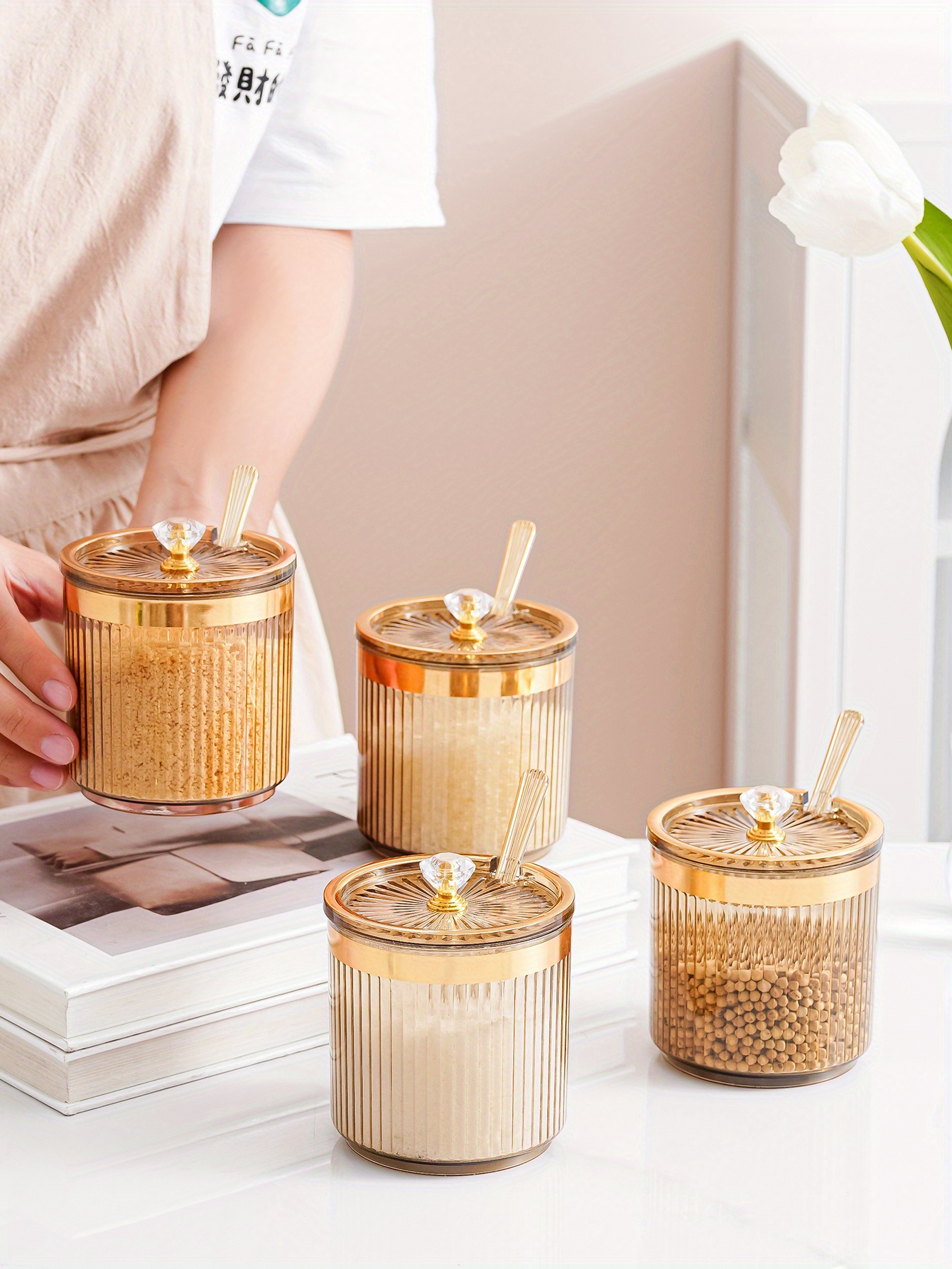 Decorative Rabbit Seasoning Pot Lid Creative Monosodium Temu